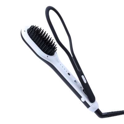 Electric Hair Straightener brush fast straightener brush iron brush ceramic hair straightener